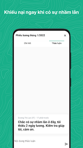 Thông báo lương Screen 3