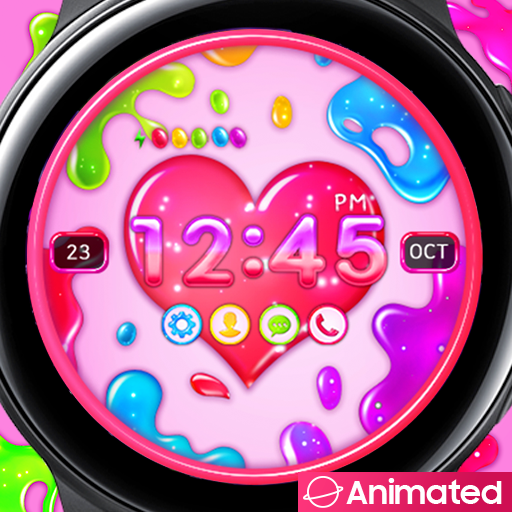 Heart Jelly Slime_Watchface logo