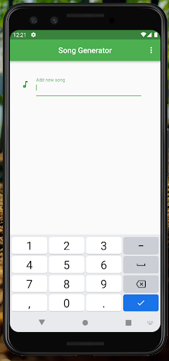 Song Generator Screen 2