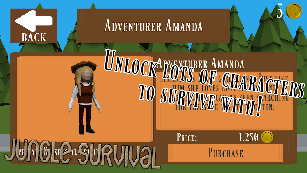 JUNGLE SURVIVAL - Jungle Adven 1.4.1 APK + Mod (Unlimited money / Cracked) for Android