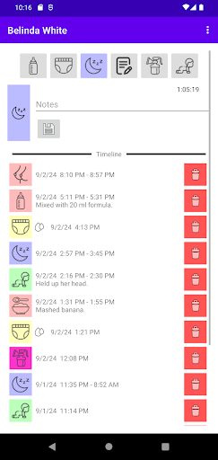 Baby Buddy for Android Screen 2