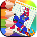 Coloring book for rangers hero icon