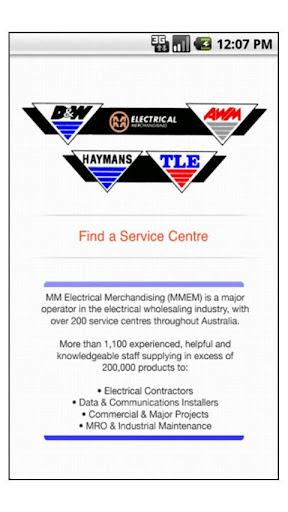 Android application Haymans Finder screenshort