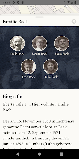 Stolpersteine Guide Screen 2