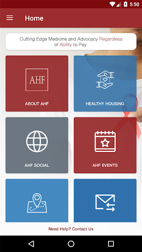 Android application My AHF screenshort