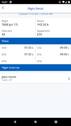 CrewMobile Screenshot