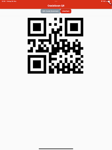 OasisScan QR Screen 2