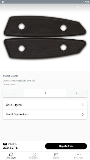 Android application TURQ GEAR screenshort