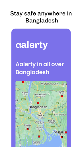 Android application Aalerty: Safe Together screenshort
