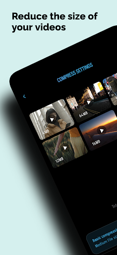 Android application Featherlight - Compress Media screenshort