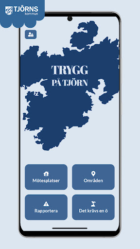 Android application Trygg på Tjörn screenshort
