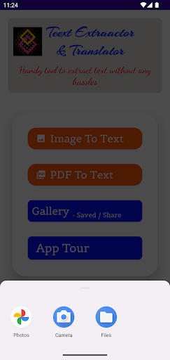 Teext Extraactor & Translator Screen 2