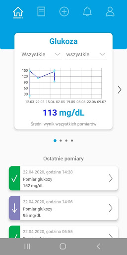 Android application Moje Pomiary screenshort