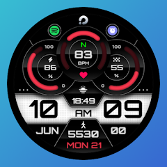 PRADO X74 Digital Watch Face