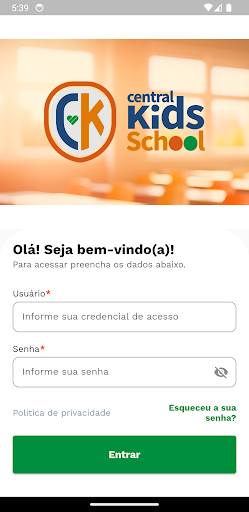 Android application Central Kids School screenshort