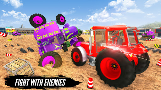 Monster Tractor Demolition Derby Farm Game 2021