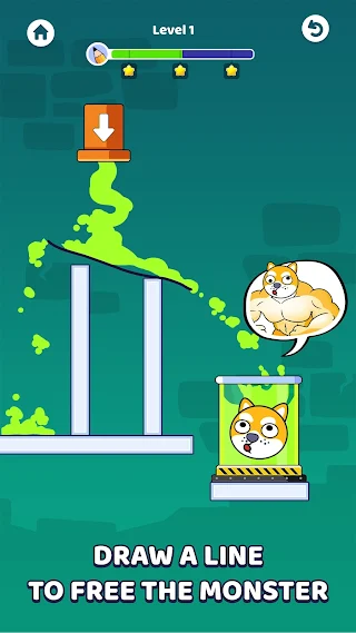 Happy Glass 2: Save The Dogi - Screenshot 1