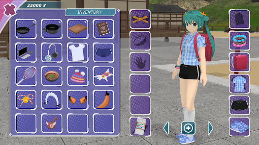 Shoujo City on X: Made a better background for menu/inventory screens.  This is not necessarily the final design and may change before release.  #gamedev #indiegame #unity3d #anime  / X