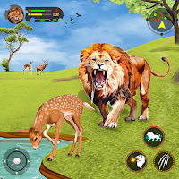 ライオン狩り: 動物ゲーム