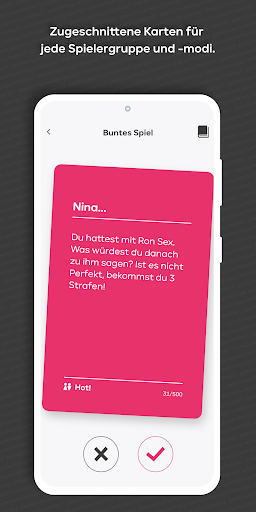 Perfekt App Trinkspiel Screen 2