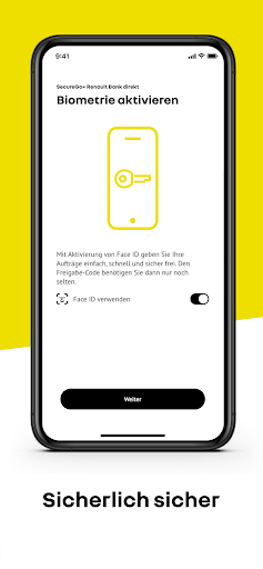 SecureGo+ Renault Bank direkt Screen 2
