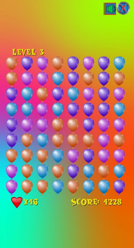 Android application Matching Ballons screenshort
