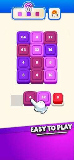 Merge Through - Color 2048 Screen 2