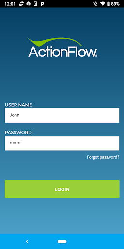 Android application ActionFlow Lite screenshort