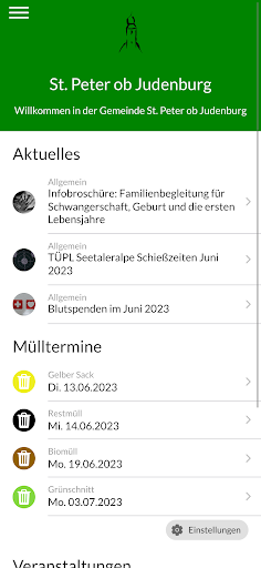 Android application St. Peter ob Judenburg screenshort