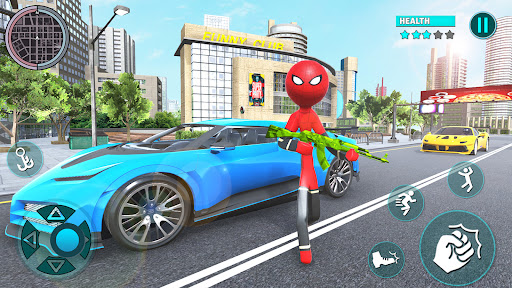 Rope Hero Spider Stickman War Screen 2