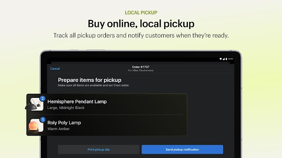 Shopify Point of Sale (POS) Screenshot