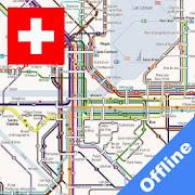 GENEVA BUS TRAM MAP NETWORK PLANS OFFLINE