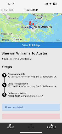 Construction Run: Driver Screen 2