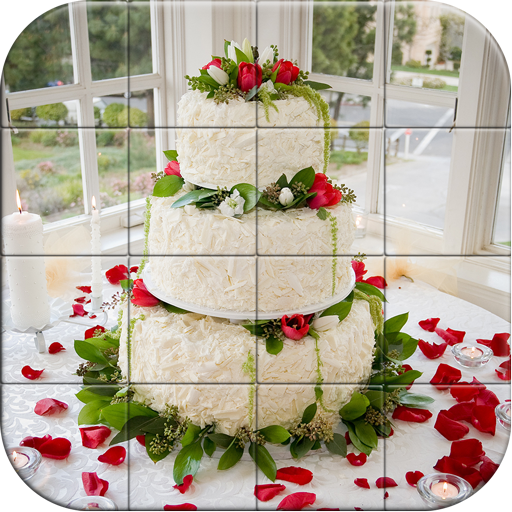 Tile Puzzle Wedding Cake logo