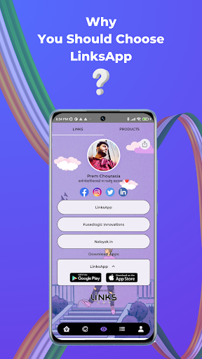 Android application LinksApp screenshort