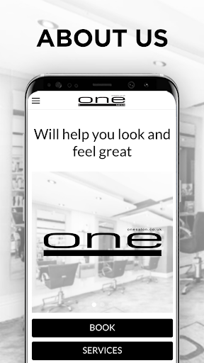 Android application One Salon screenshort