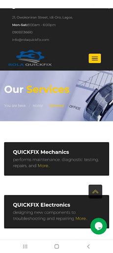 Android application Rola QuickFix screenshort