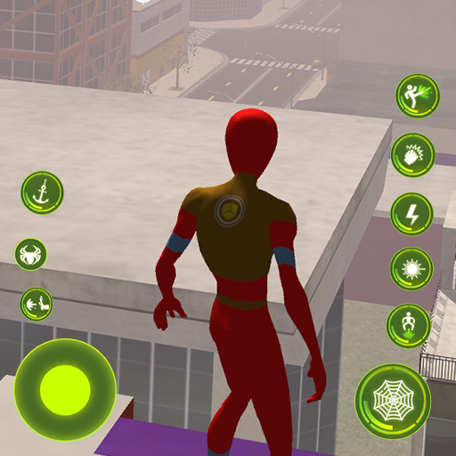 Spider Stickman Rope Hero Game logo
