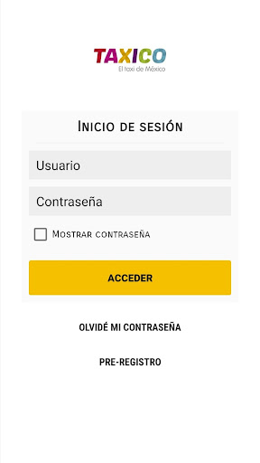 Taxico Conductor Screen 2