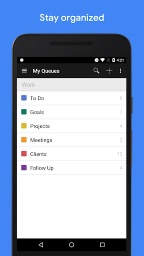 Android application GQueues | Tasks & To-Do Lists screenshort