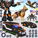 Ambulance Dog Robot Car Game icon