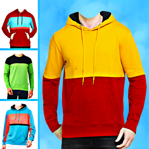 Men sweatshirt photo suit edit logo