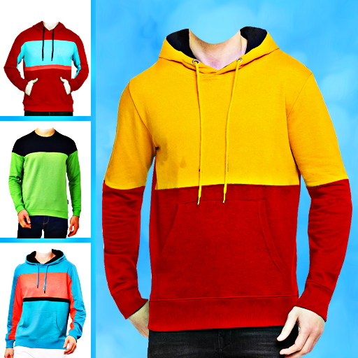 Men sweatshirt photo suit edit