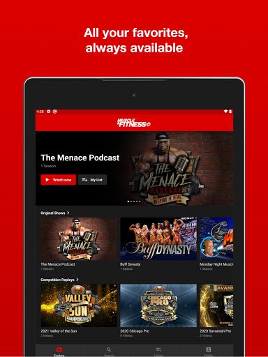 Screenshot of Muscle & Fitness+