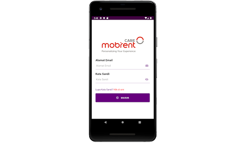 Mobirent Care Screen 2