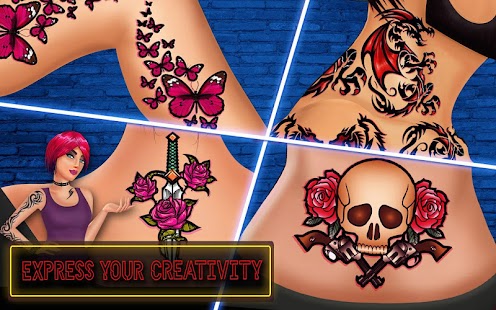 Tattoo-Zeichnen: Tattoo-Spiele Screenshot