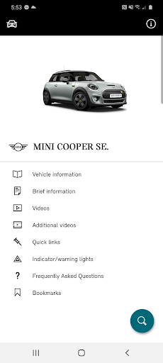 Android application MINI Motorer's Guide screenshort