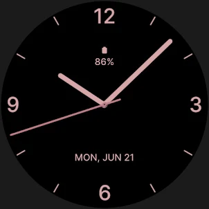 Rose Gold Watch Face