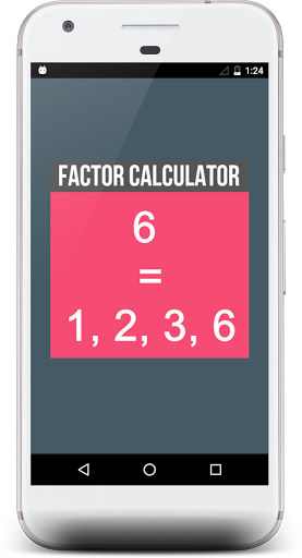 Android application Factor Calculator screenshort