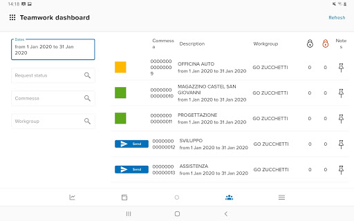 Android application ZTeamwork Enterprise Edition screenshort